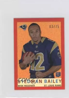 2013 Topps Chrome 1959 Design Mini Red Refractor /75 Stedman Bailey Rookie RC • $3.42