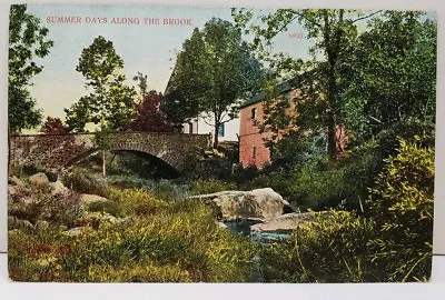 Reading Pa SUMMER DAYS ALONG THE BROOK 1908 To Montoursville Pa  Postcard D5 • $8.95