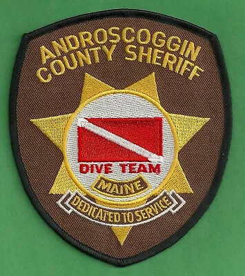 Androscoggin County Maine Sheriff Dive Team Patch • $6.50