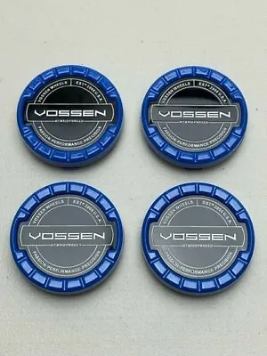 Vossen Hybrid Forged Blue Snap In Center Cap 4 Pack VOS-3 Fits HF Series Wheels • $109.99