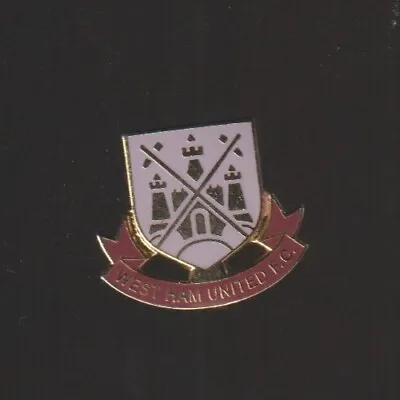 £1.99 • Buy WEST HAM UNITED F.C. Old Boleyn Crest 'Pink'  Enamel Badge