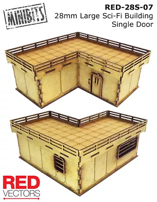 RED-28S-07/08/09 - 28mm Wargames - Sci-Fi Large Building ( Warhammer 40k) • £10