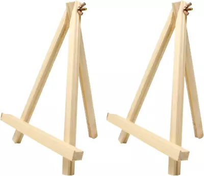 Adjustable Mini Wood Easels Small Wooden Painting Stand Triangle Tabletop Canvas • $24.97