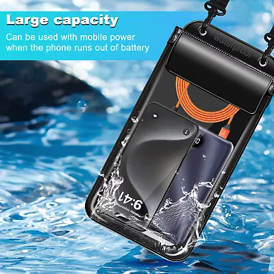 2 Pieces Waterproof Pouch  Cell Phone Dry Bag Protective Bag Swimming Beach San • $19.99