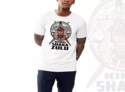 £19.22 • Buy Black History Month T-Shirt African Roots King Shaka Zulu South African Warrior