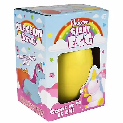 £5.99 • Buy GIANT JUMBO Unicorn Egg Grow Hatch Fun Hatchimals Kids Christmas Gift Toy YELLOW