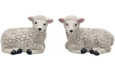 Sheep Salt & Pepper Shaker Set Ceramic Farm Animal Lover Gift Collectable Boxed • £12.95