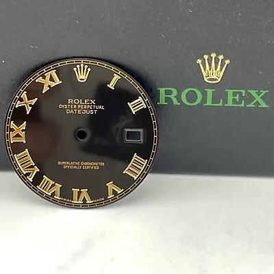 Rolex DateJust 41mm Men’s 2-Tone 18k Gold Roman Numeral Black Dial Oyster 116333 • $299.99