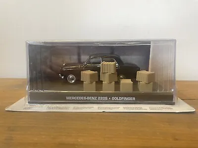 MERCEDES-BENZ 220S #117 007 James Bond Collection DieCast Model  - GOLDFINGER • £19.75