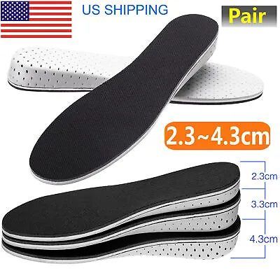 Height Increase Shoe Insole Air Cushion Heel Lift Insoles Pad Taller Invisible • $8.99