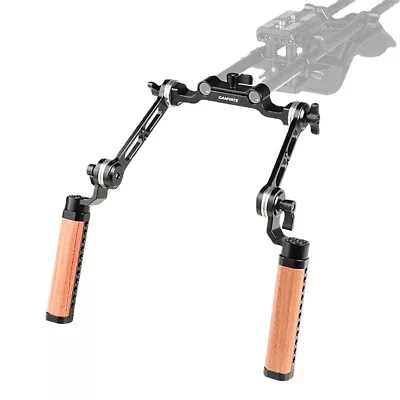 £151.19 • Buy CAMVATE DSLR Camera Wooden Handgrip With 15mm Rod Clamp ARRI Rosette M6 Mount