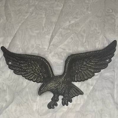 American Eagle Metal Brass Wall Decor Vintage Indoor Outdoor Hangers Included • $28