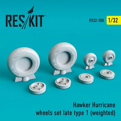 Reskit RS32-0288 – 1/32 Hawker Hurricane Wheels Set Late Type 1  (weighted) UK • £21.59