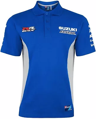 POLO Suzuki Ecstar Team Bike MotoGP Superbike Moto GP NEW! Poloshirt • $14.99