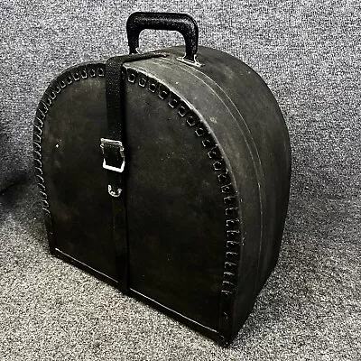 Vintage Ludwig Drum Case 16” X 16” X 11” Black Fiber W/ Handle & Strap In EUC • $102.75