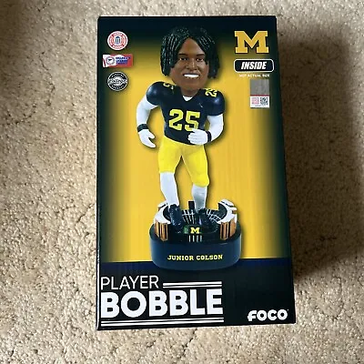 Junior Colson Michigan Wolverines Forever Collectibles FOCO Bobblehead NIB • $79.99