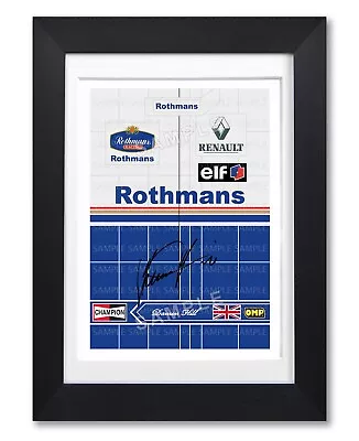 Damon Hill Signed Race Suit 1996 Poster Print Photo Autograph Gift F1 Williams • £14.99