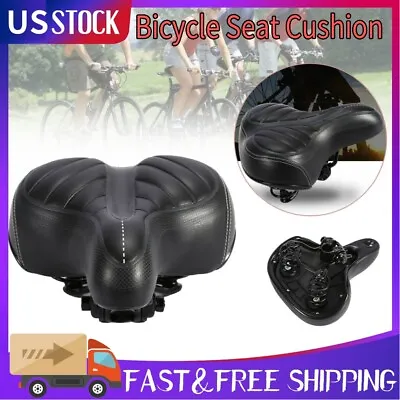 Mountain Road Bicycle Bike Comfort Wide Gel Extra Sporty Soft Pad Saddle Seat • $20.99