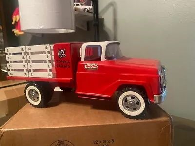 Vintage Tonka Farms Red Stake Truck No. 404 • $99