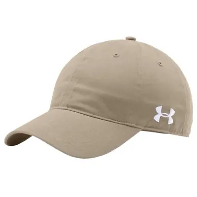 Under Armour Men's UA Chino Khaki Tan Hat Adjustable Strapback Dad Cap 1282140 • $17.95