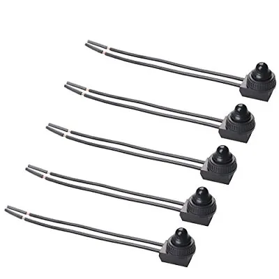 5Pcs Push Button Switch 12V Wired RV Waterproof On-Off Micro Light Toggle Swi... • $17.31