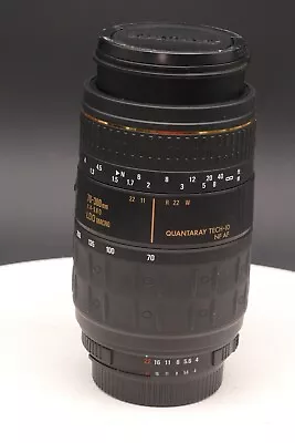 Quantaray 70-300mm F4-5.6 LD Macro Zoom For Nikon AF & AIS Cameras • $34.95