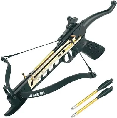 80lbs Self Cocking Hunting Pistol Crossbow Aluminum With Arrows Target Practice • $48.99