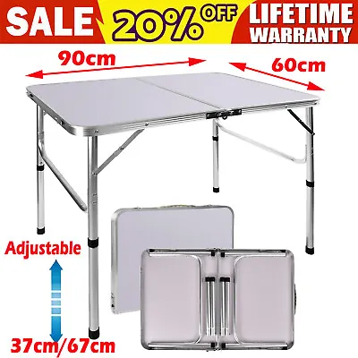 Picnic Table Folding Camping Table Outdoor Garden FoldUp Dining Table Adjustable • £21