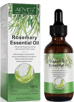 Rosemary Essential Oil -  Hair Growth Skin Care Treatment - 100% Natural - 60ml • £6.75