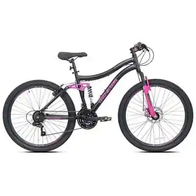 26  Genesis Maeve Mountain Pro Bike Off Road Trail Tires 21-Speed Bicycle Black • $179.95