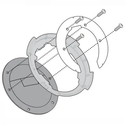 Flange Tanklock Bags Tank Kawasaki Z650 Z 650 2017 2018 2019 2020 2021 • £29.44