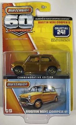 MATCHBOX GOLD AUSTIN MINI COOPER S 60th Anniversary #09 1/64 • $14.99