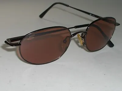 Serengeti Trek 6432 Brownish Chrome Rose Tone Crystal Lens Sleek Oval Sunglasses • $187.49