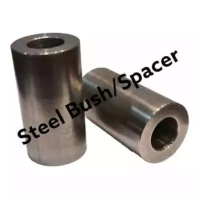 STEEL BUSH SPACER SLEEVE DISTANCE TUBE STANDOFF UNTHREADED Metal BUSH X 2pcs • £8.99