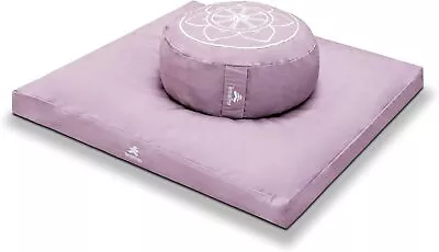 TempleTree Living Meditation Cushion Set Purple Lotus Flower Version • $54.99