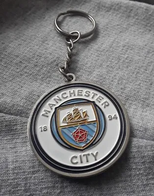 £3.99 • Buy Manchester City Memorabilia  - Circular Club Crest Keyring