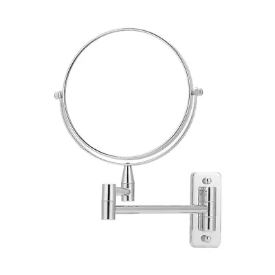 Wall Mounted Shaving Makeup Mirror Magnifying Swivel Extendable Bathroom Mirror • £18.95