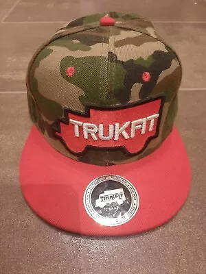 New Trukfit Snap Hat Camoflauge With Truck Adjustable See Photos • £3.99