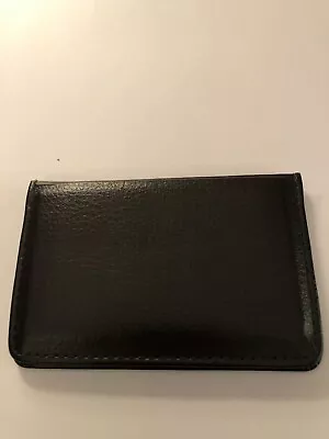 Business Card Holder 4X3 Vinyl Brown USED • $5