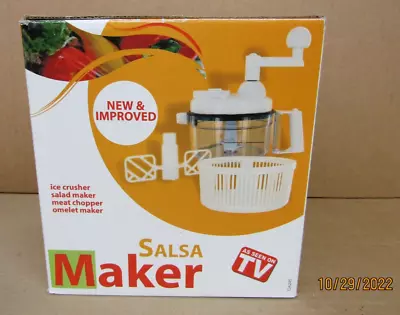 As Seen On TV Salsa Maker  Chopper Manual Food Processor- White • $25.72