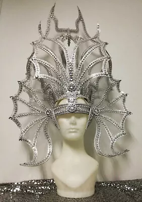 Da NeeNa H924 The Metallic Aquaman Showgirl Stage Queen Vegas Dance Headdress • $456.36