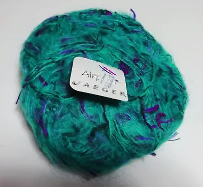JAEGER Airport Yarn 50 Gr Mohair  Blend Yarn Green Multi 61 Discontinued Germany • $6.50