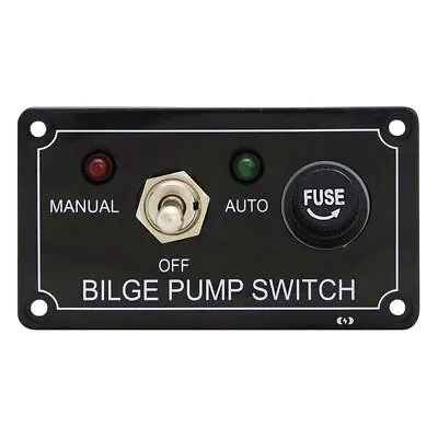 Bilge Pump Switch Control Panel LED Marine Manual Off Auto Switch NEW • $19.51