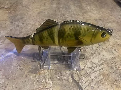 6” Yellow Perch Swim Bait Jointed Fishing Lure For Bass Pike Muskie Etc • $9.99