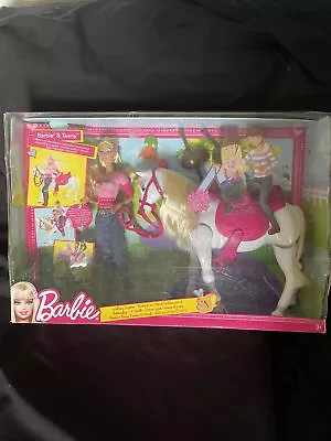 Barbie Doll With Tawny The Horse & Accessories New In Box 2010 Mattel • $95