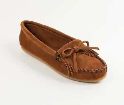 Minnetonka Moccasins 402 403 406 409 Kilty Suede Moccasin Shoes • $55