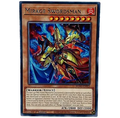 YUGIOH Mirage Swordsman MZMI-EN003 Rare Card 1st Edition NM-MINT • £0.99