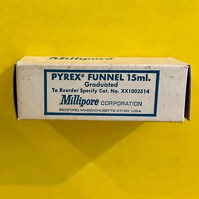 $25 • Buy Pyrex Graduated 15mL Funnel, Ground Joint Vacuum Filtration, New In Original Box