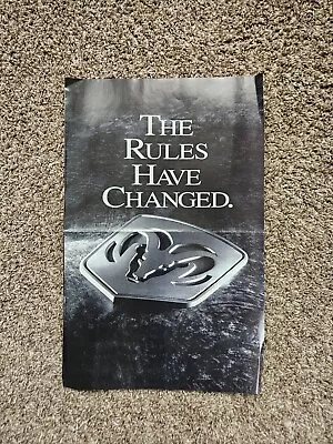 Vintage 1993  The Rules Have Changed  Dodge Ram Pickup Brochure/51.5 X 20 Poster • $3.33