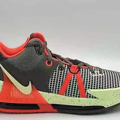 Nike LeBron Witness 7 Black Volt Crimson Green Men's Sz 12 Basketball DM1123-001 • $55